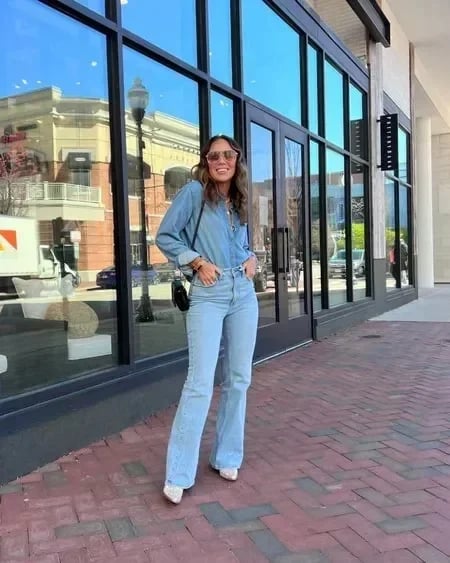 Vicki - Stretch High Waisted Flared jeans