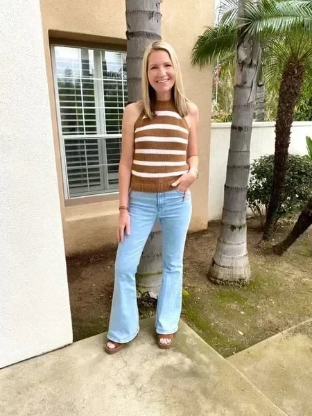Vicki - Stretch High Waisted Flared jeans