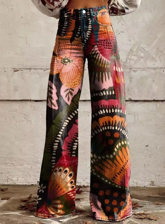 Victoria - Vintage Denim Boho Jeans