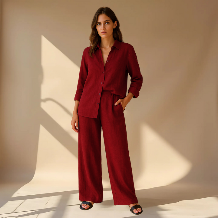 Chelsea - Classic And Timeless Shirt en Trouser Set