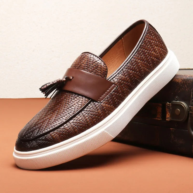 Stylish Jacob Woven Leather Loafers for Effortless Elegance