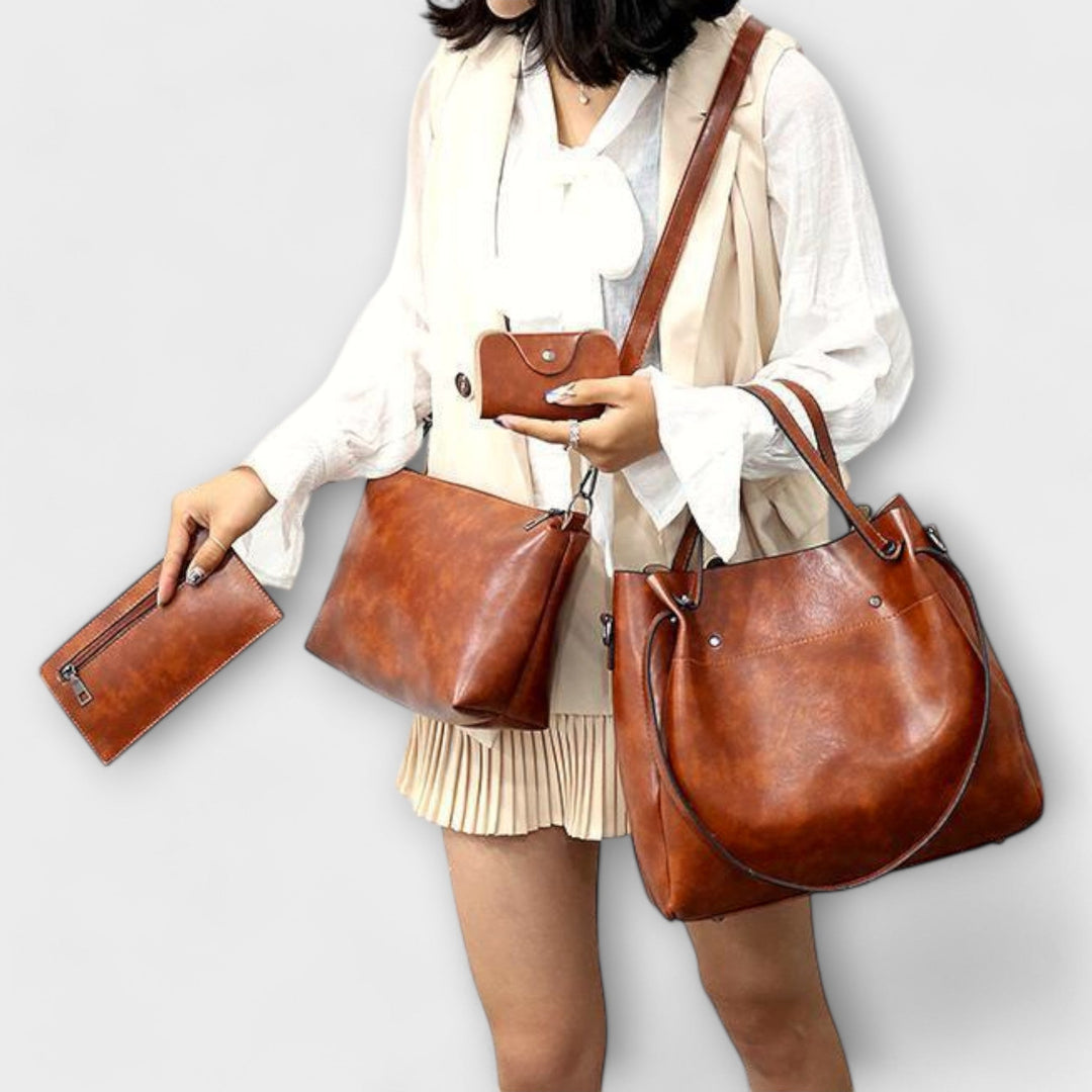 Donna - 4-Piece Vintage Bag Set