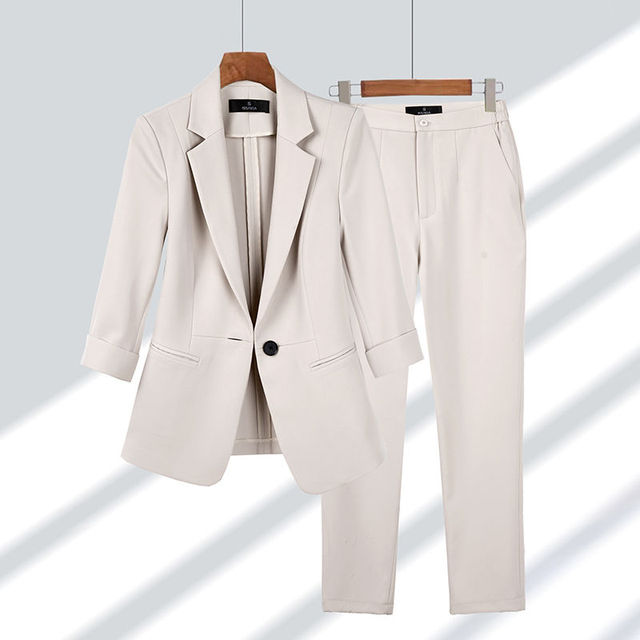 Chic Eulalia Blazer and Trouser Ensemble