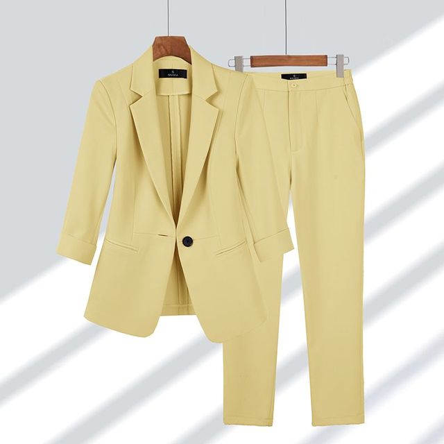 Chic Eulalia Blazer and Trouser Ensemble