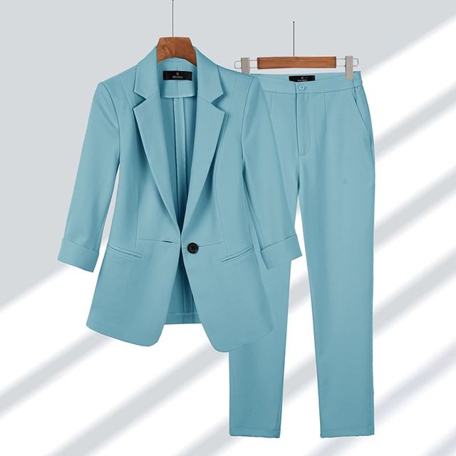 Chic Eulalia Blazer and Trouser Ensemble