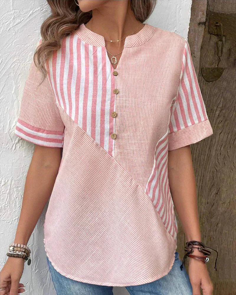 Artiselle | Elegant Striped Blouse for Effortless Style