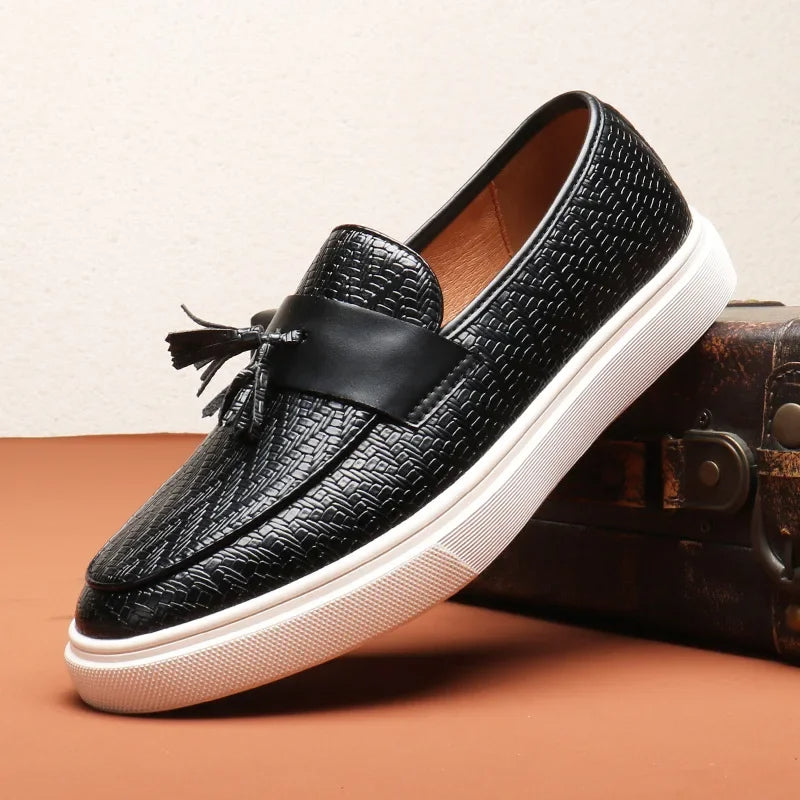 Stylish Jacob Woven Leather Loafers for Effortless Elegance