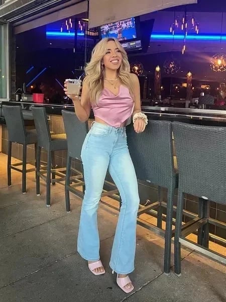 Vicki - Stretch High Waisted Flared jeans