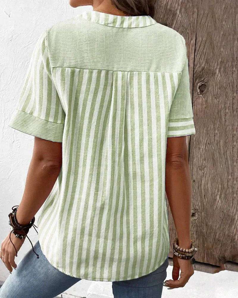 Artiselle | Elegant Striped Blouse for Effortless Style