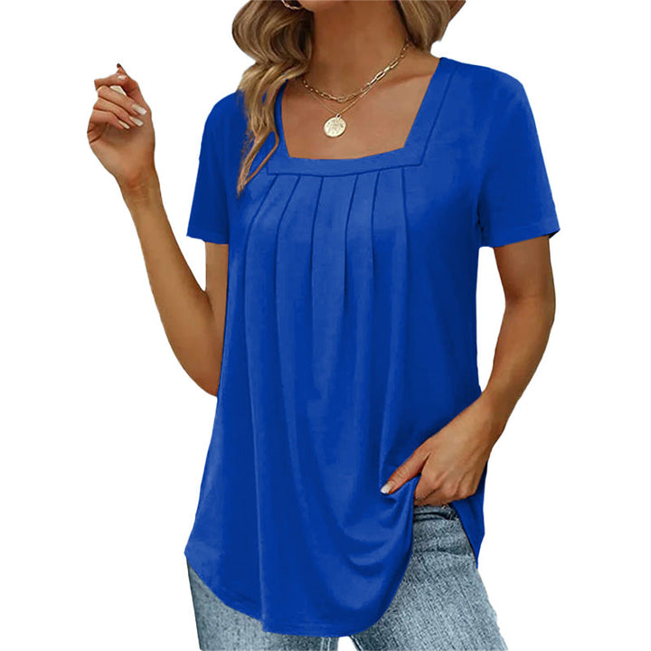 Chic Pleated Blouse by Christina