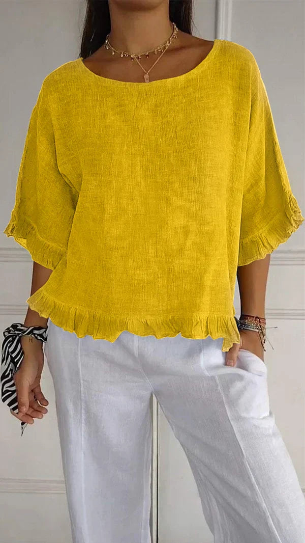 Chic Sia Linen Shirt for Effortless Style