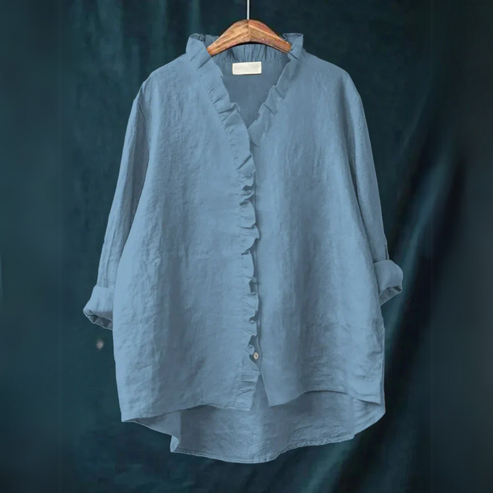 Lucy – Ruffle Detail Long Sleeve Shirt