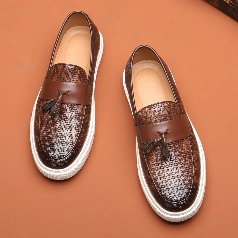 Stylish Jacob Woven Leather Loafers for Effortless Elegance