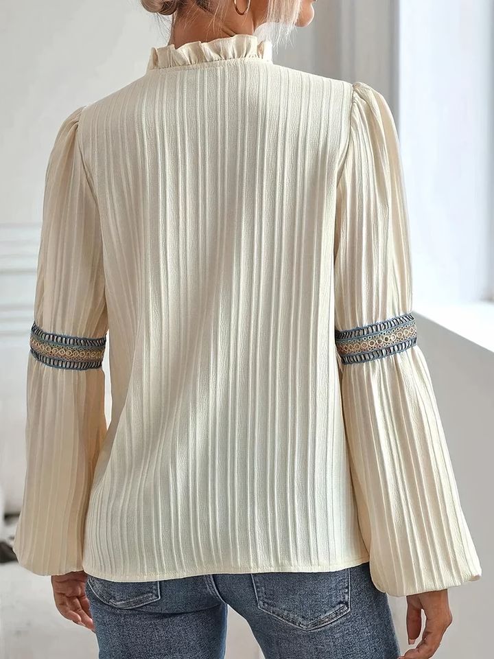 Bianca™ - Exquisite V-Neck Blouse for Effortless Elegance