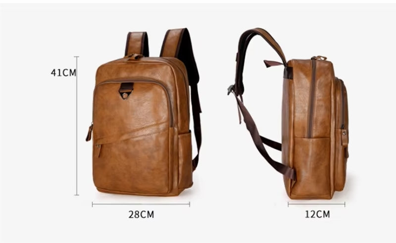 Luca | Stylish Leather Backpack for Men - Perfect for the Office