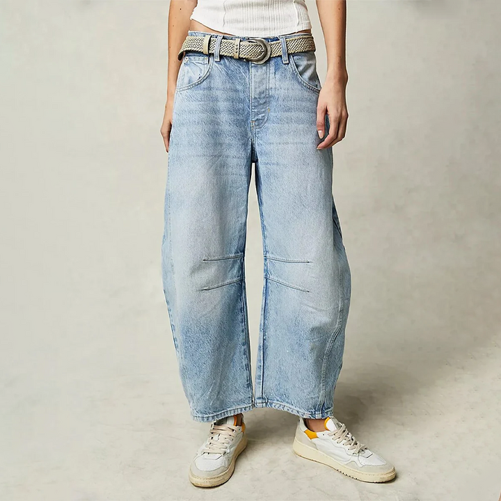 Morit Relaxed Fit Wide-Leg Comfort Jeans