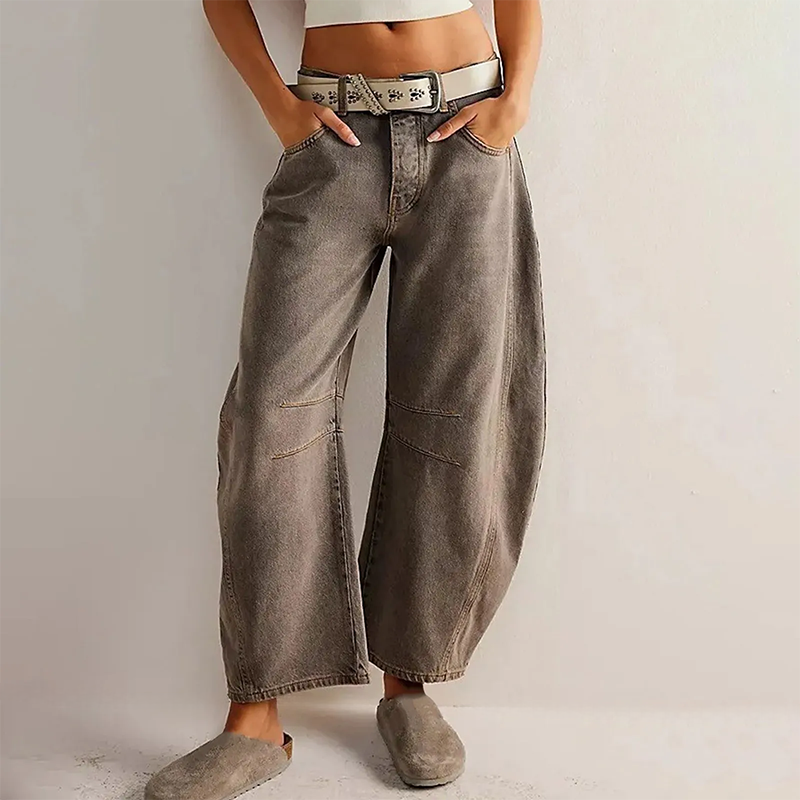 Morit Relaxed Fit Wide-Leg Comfort Jeans