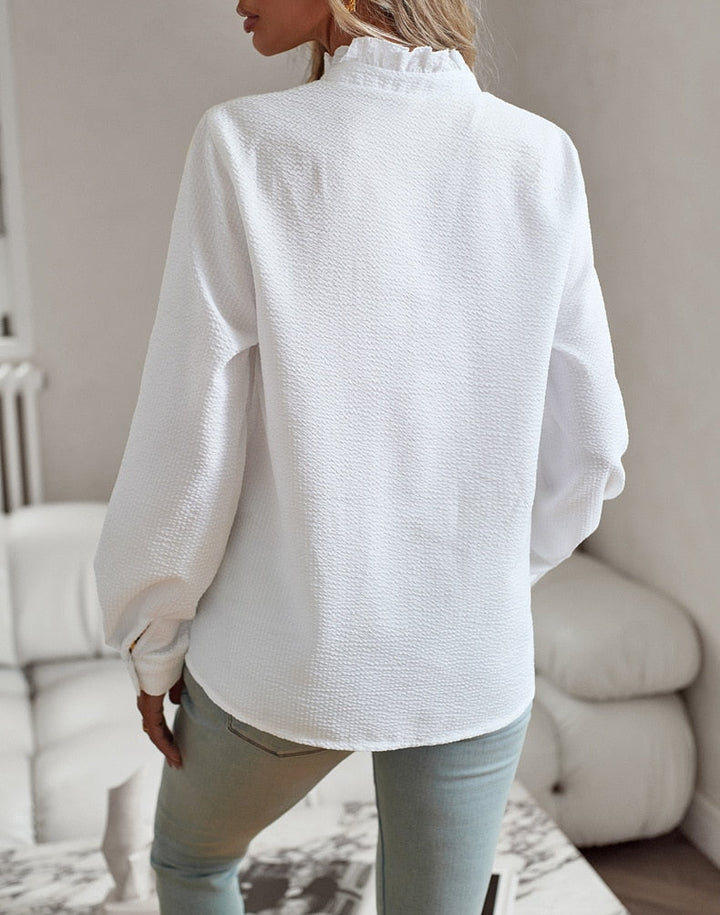 Mirabelle™ - Chic and Stylish Polo Blouse