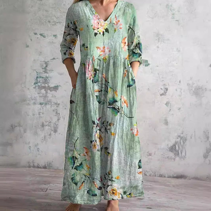 Valencia™ | Elegant Floral Maxi Dress for Effortless Style