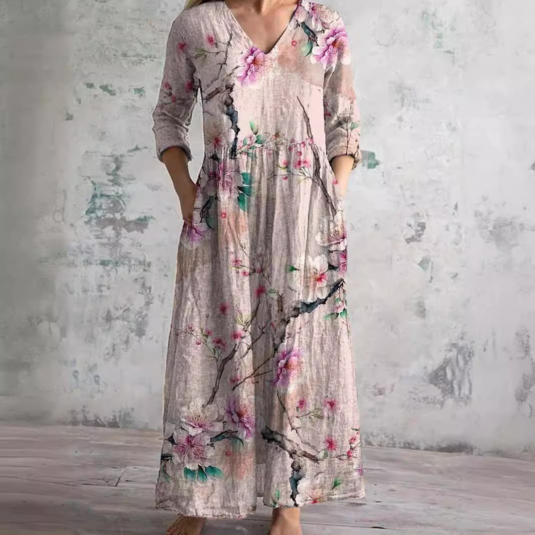 Valencia™ | Elegant Floral Maxi Dress for Effortless Style