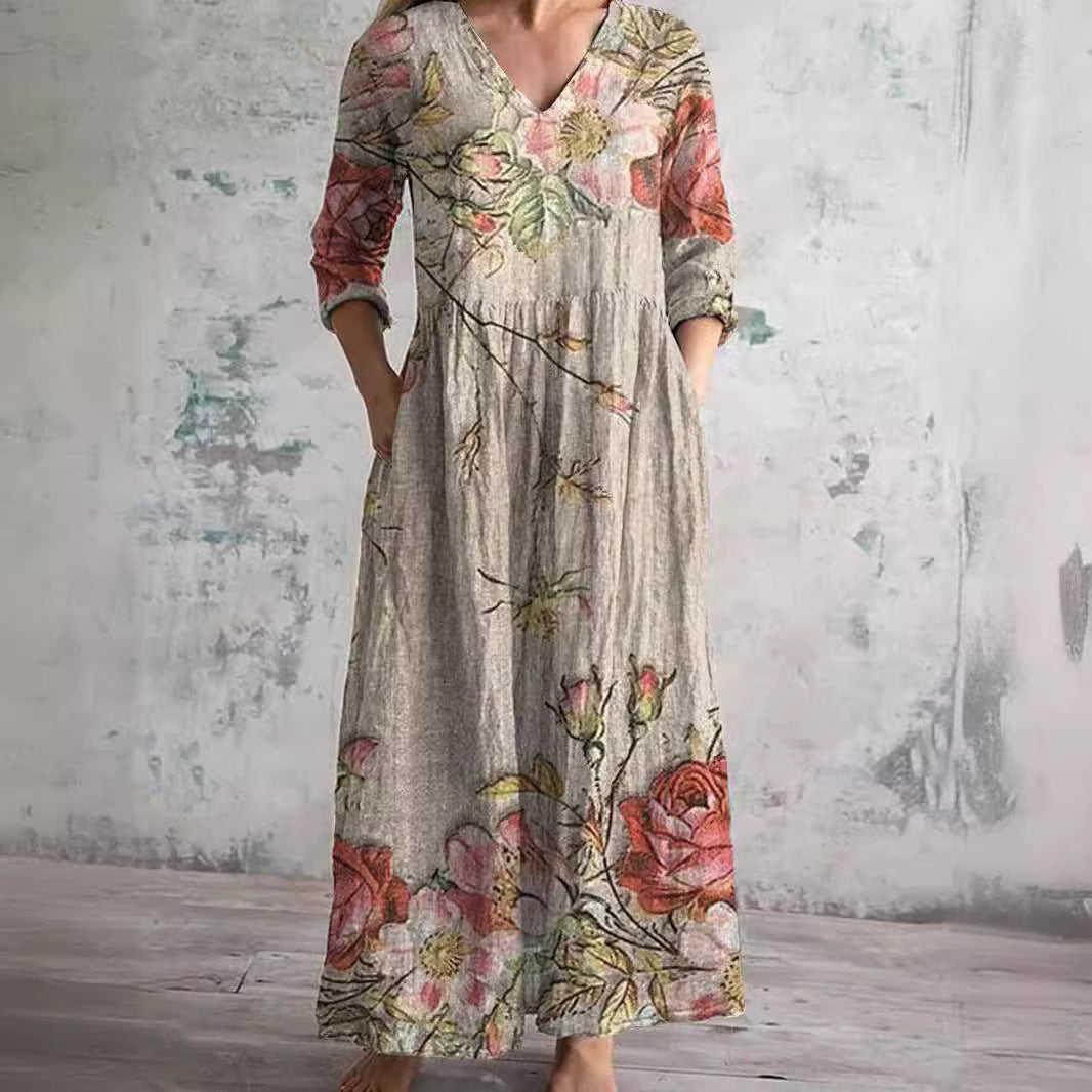 Valencia™ | Elegant Floral Maxi Dress for Effortless Style