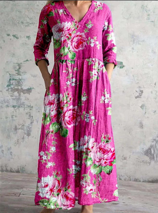 Valencia™ | Elegant Floral Maxi Dress for Effortless Style