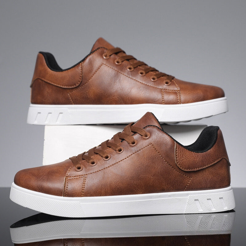 Chic Paolo Leather Sneakers for Effortless Style