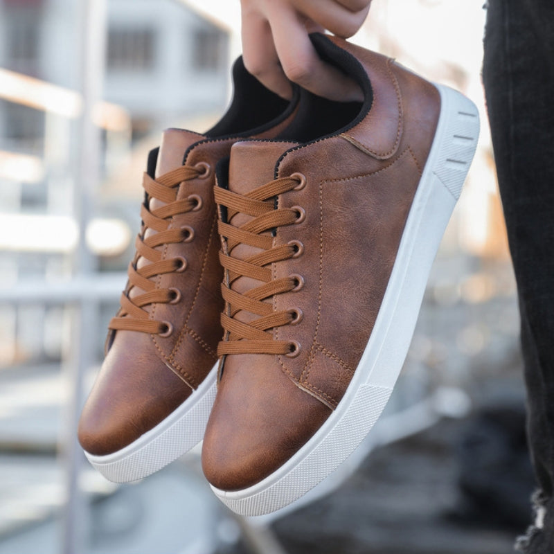 Chic Paolo Leather Sneakers for Effortless Style