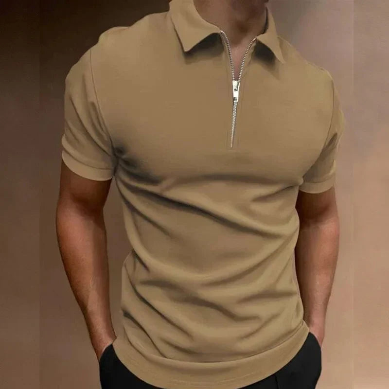 Dylan™ | Stylish Zip-up Polo for Effortless Casual Days