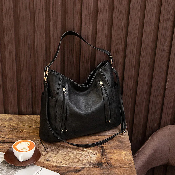 Sleek and Stylish Leather Handbag - BLANCHE Collection