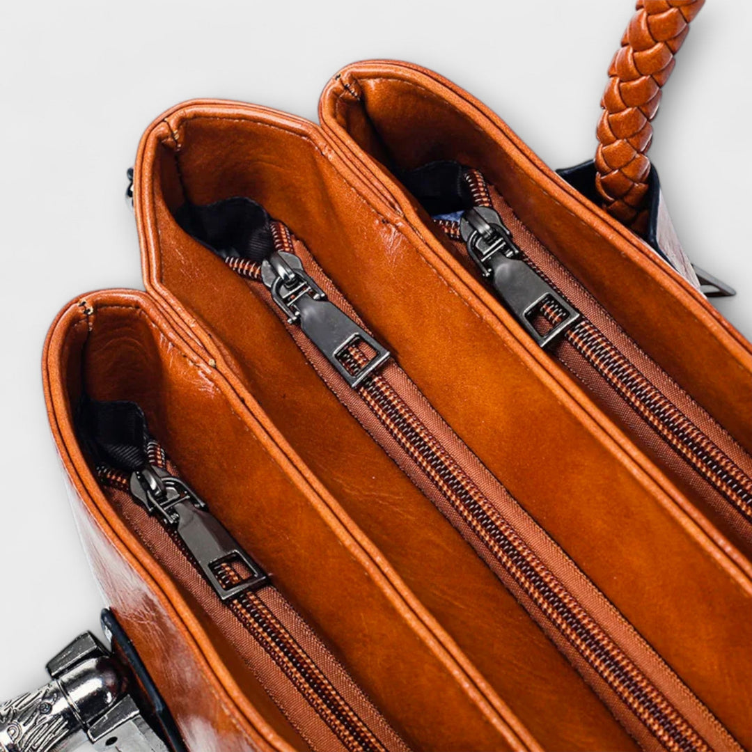 Lucy - Elegant Leather Duffel Bag