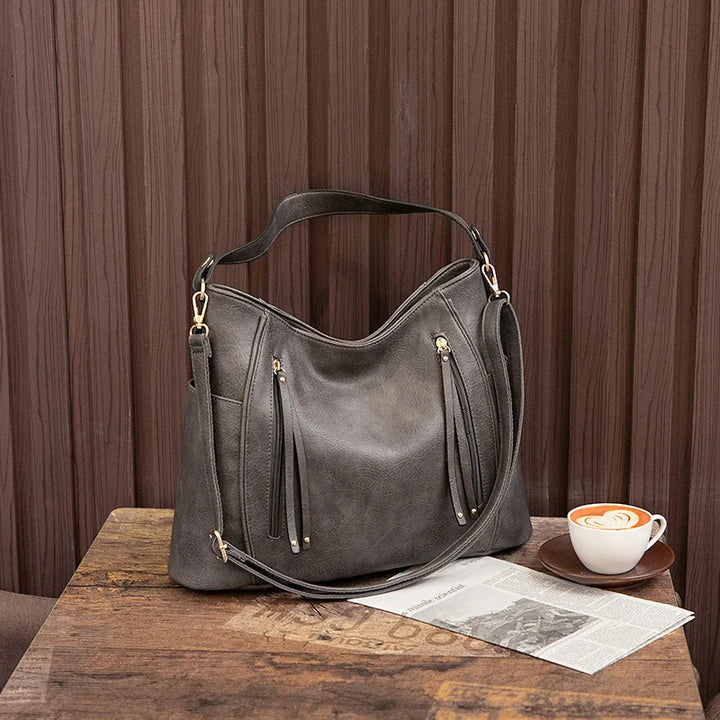 Sleek and Stylish Leather Handbag - BLANCHE Collection