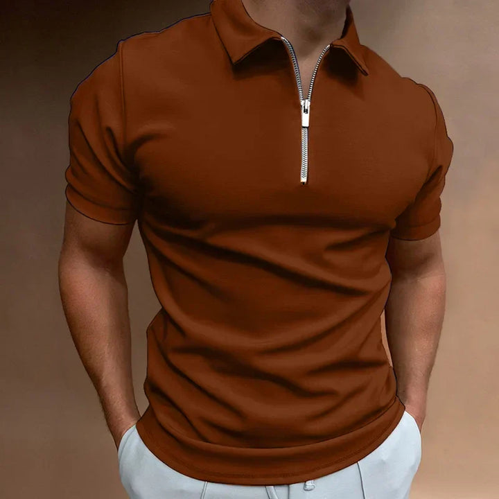 Dylan™ | Stylish Zip-up Polo for Effortless Casual Days