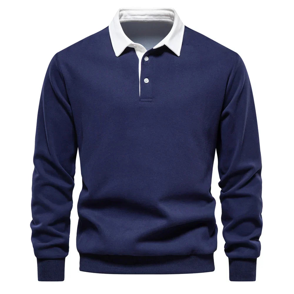 Darren™ | Classic Elegance Polo Sweater