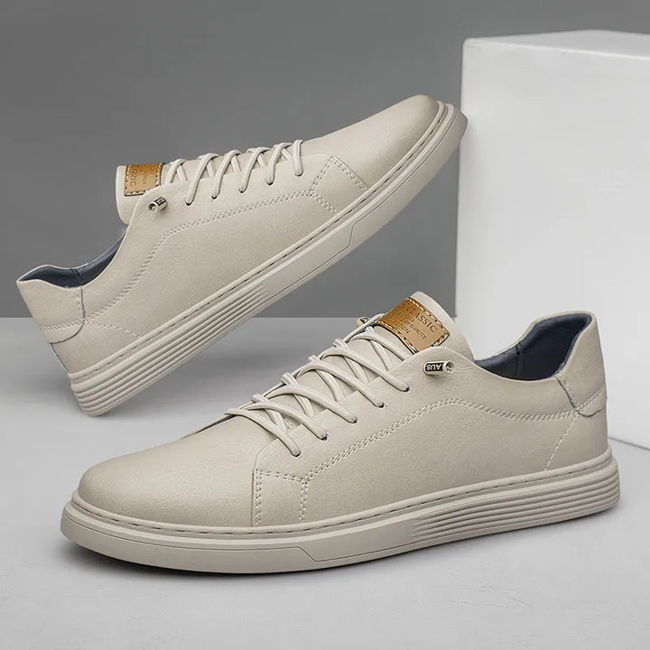 Stylish Genuine Leather Oxford Sneakers