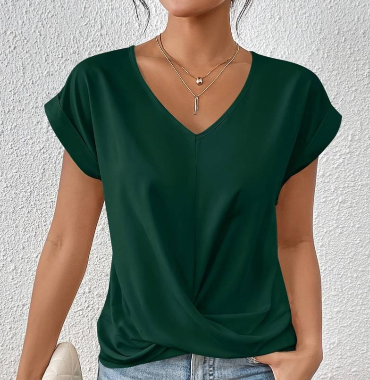 Elegant Vera V-Neck Blouse