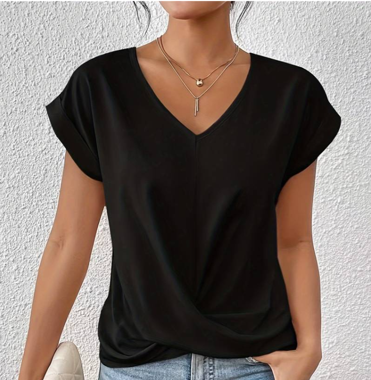 Elegant Vera V-Neck Blouse