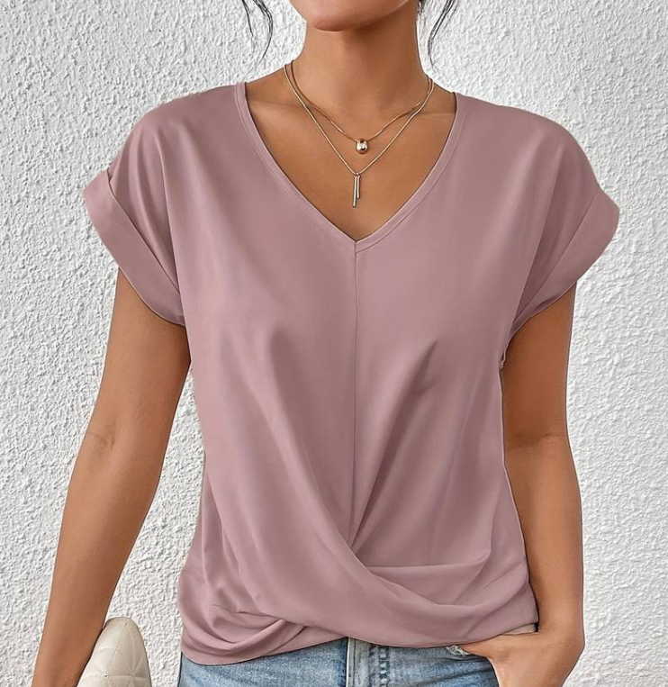 Elegant Vera V-Neck Blouse