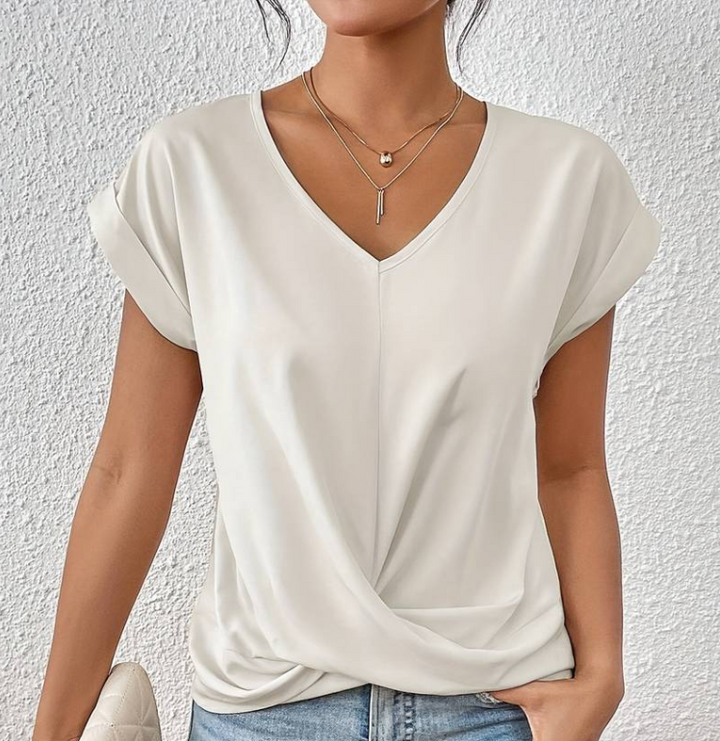 Elegant Vera V-Neck Blouse