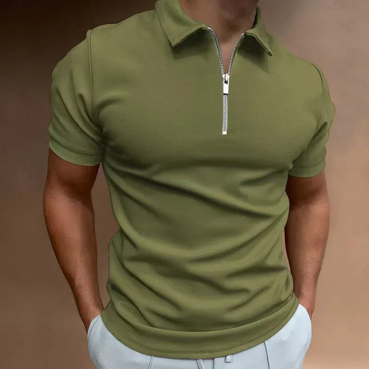 Dylan™ | Stylish Zip-up Polo for Effortless Casual Days