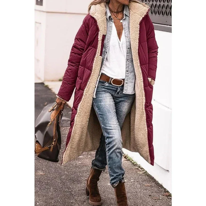 Ava - Oversized Sherpa-Lined Winter Coat