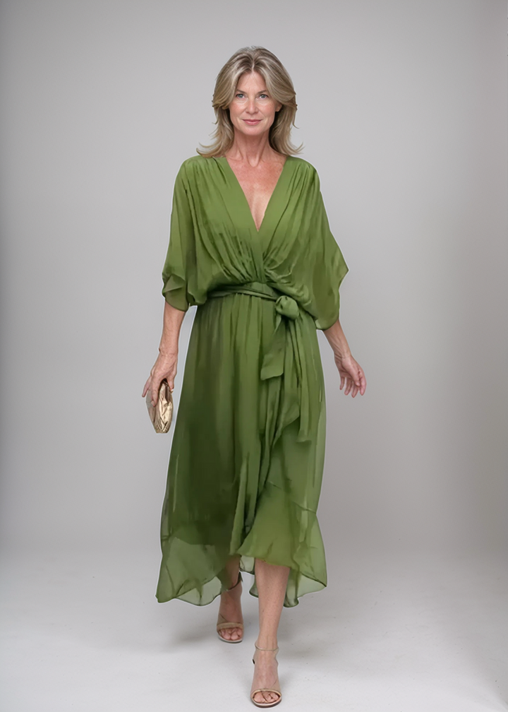 Aurora - Midi Dress with Wrap Design
