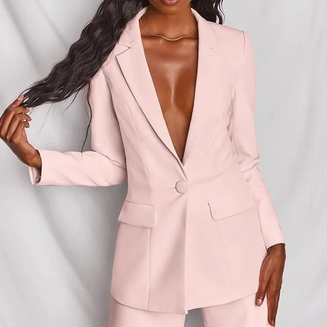 Stylish MATEL Blazer and Pants Ensemble