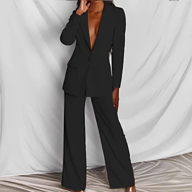 Stylish MATEL Blazer and Pants Ensemble