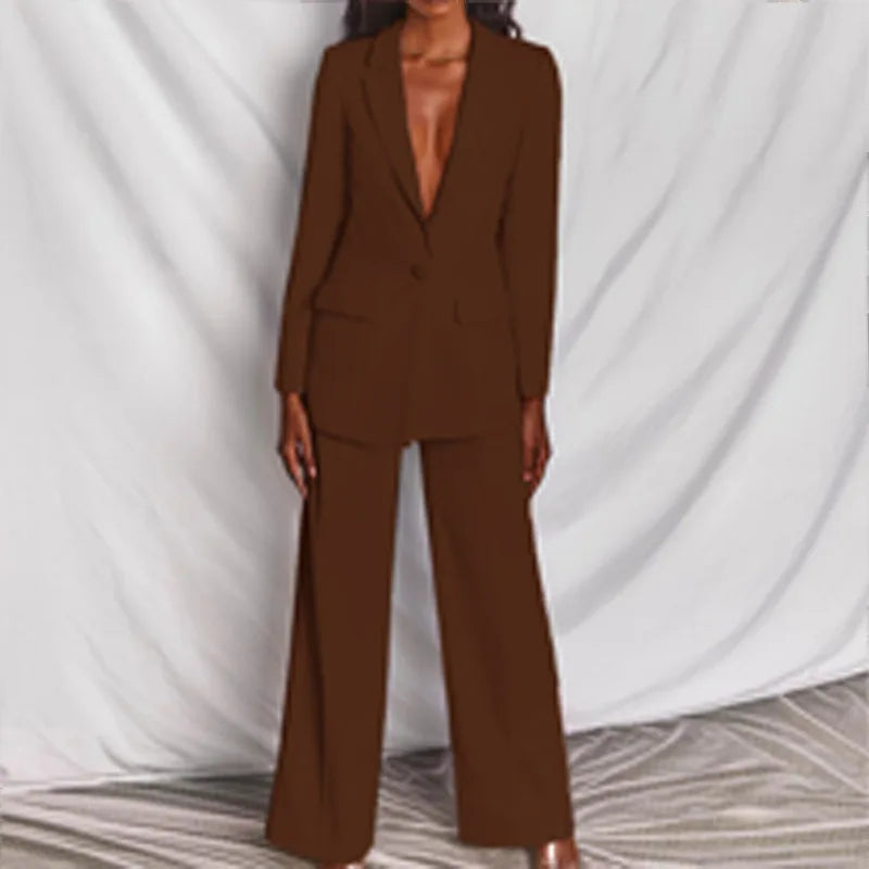 Stylish MATEL Blazer and Pants Ensemble