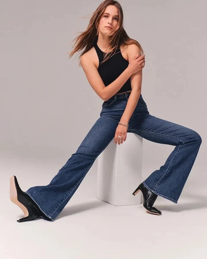 Vicki - Stretch High Waisted Flared jeans