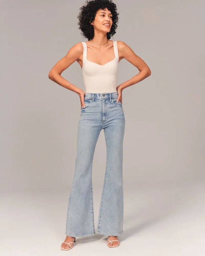 Vicki - Stretch High Waisted Flared jeans