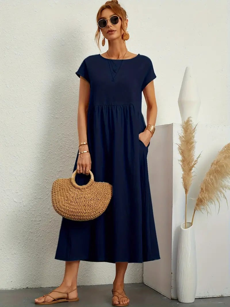 Chic ELISA Dress Featuring Convenient Pockets