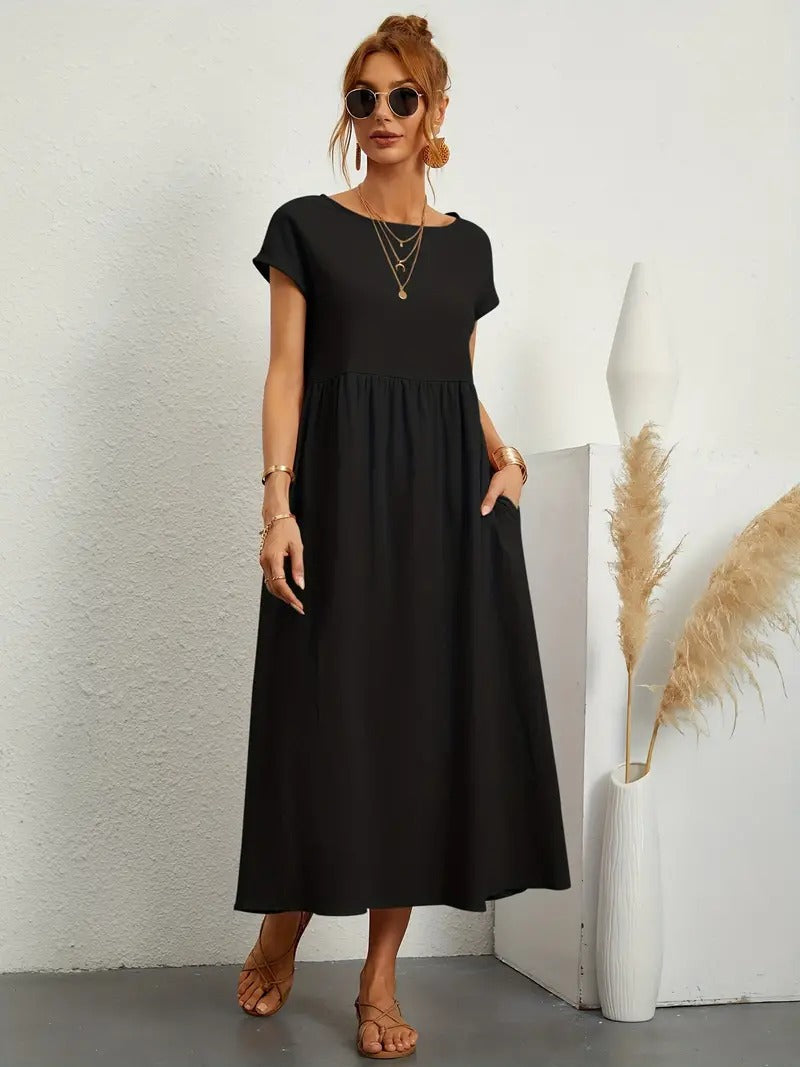 Chic ELISA Dress Featuring Convenient Pockets