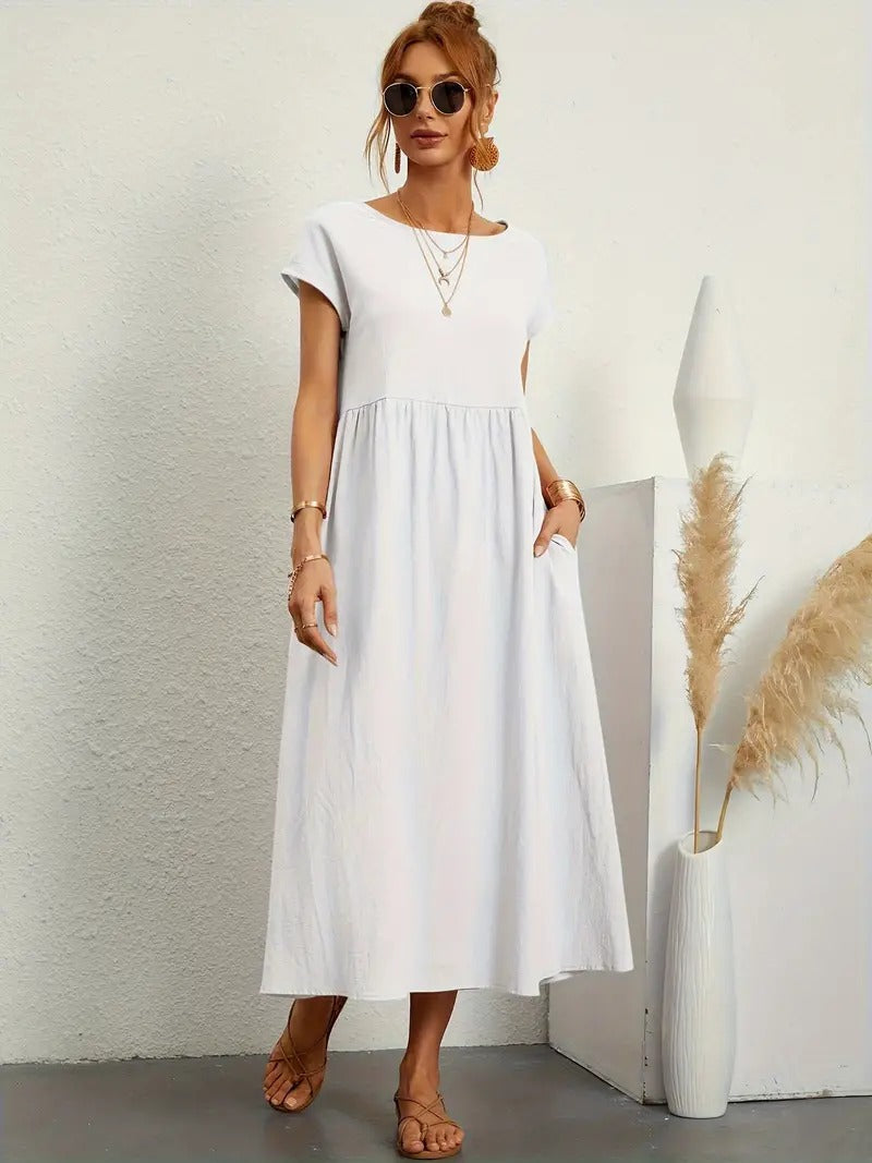 Chic ELISA Dress Featuring Convenient Pockets